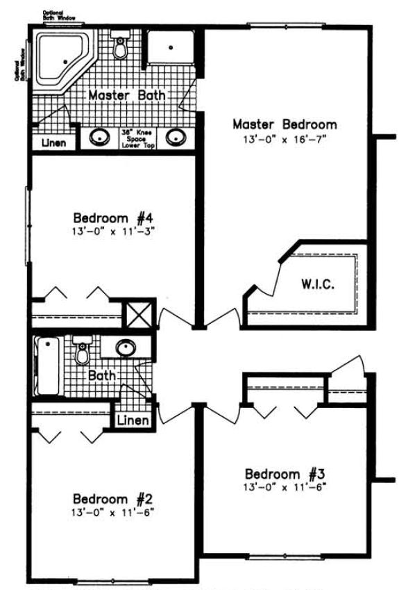 Davenport NNA 2120 Square Foot Ranch Floor Plan