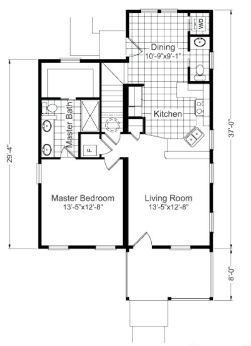 Radford – DCHO | 1764 Square Foot Ranch Floor Plan