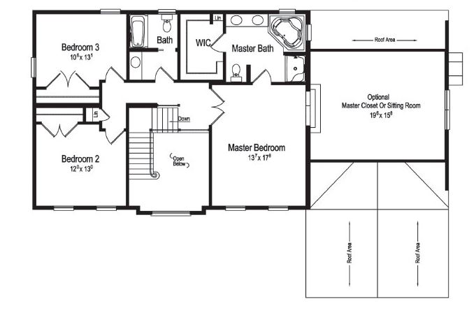 Hickory | 2619 Square Foot Two Story Floor Plan