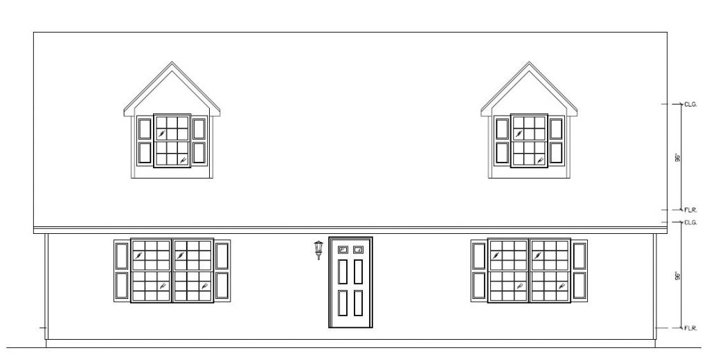 Sumter 1265 Square Foot Cape Floor Plan