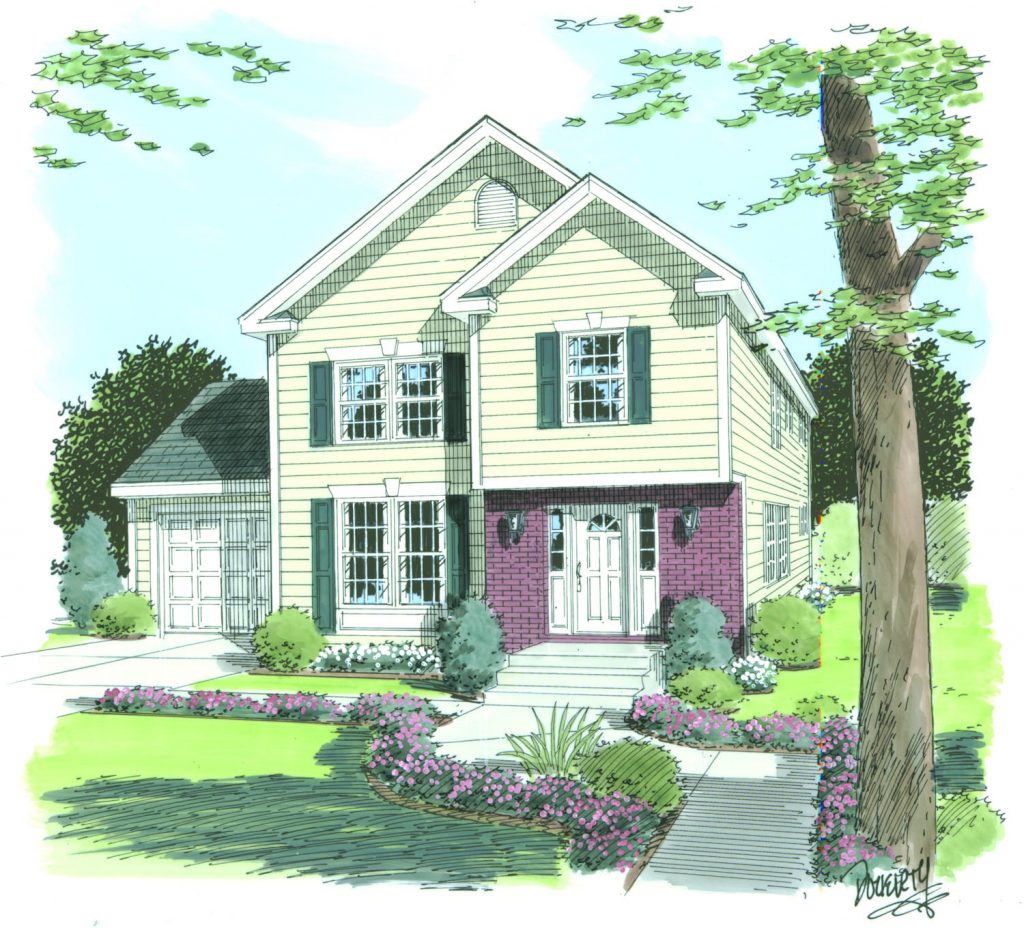 Lenox B | 2132 Square Foot Split Level Floor Plan