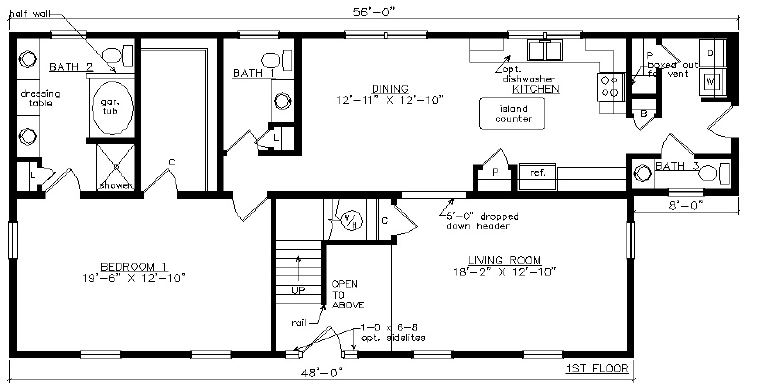 Chesapeake | 2721 Square Foot Two Story Floor Plan