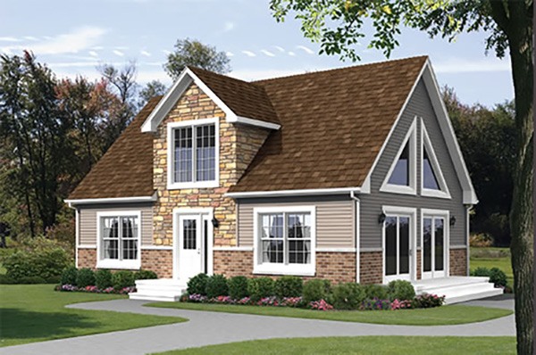 Alpine | 1210 Square Foot Cape Floor Plan