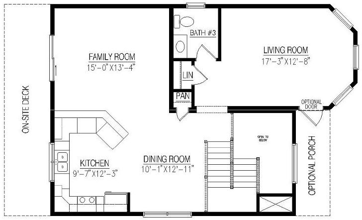 Calypso | 1980 Square Foot Two Story Floor Plan