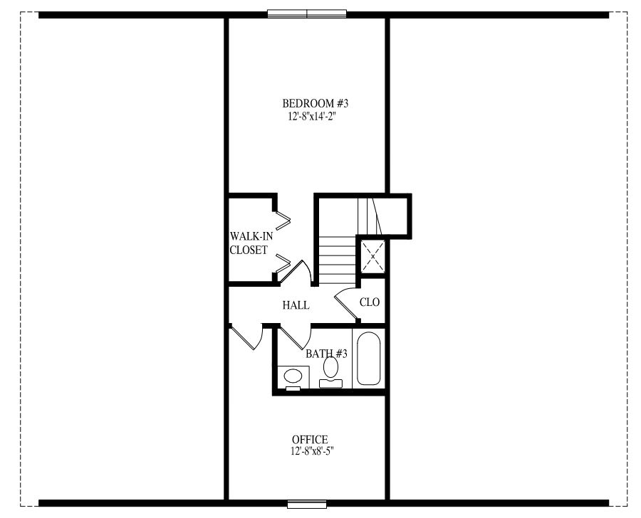 Pebble Creek | 2168 Square Foot Cape Floor Plan